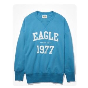American Eagle Oversize Hang Out Crewneck Sweater